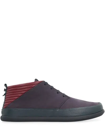 Volta Leather Boots In Purple