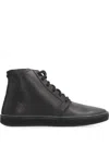 Volta Leather Desert Boots In Black