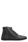 Volta Leather Desert Boots In Black