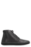 Volta Leather Desert Boots In Black