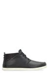 Volta Leather Mid-top Sneakers In Black