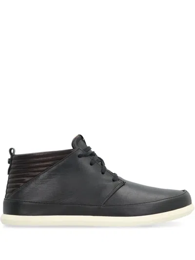 Volta Leather Sneakers In Black