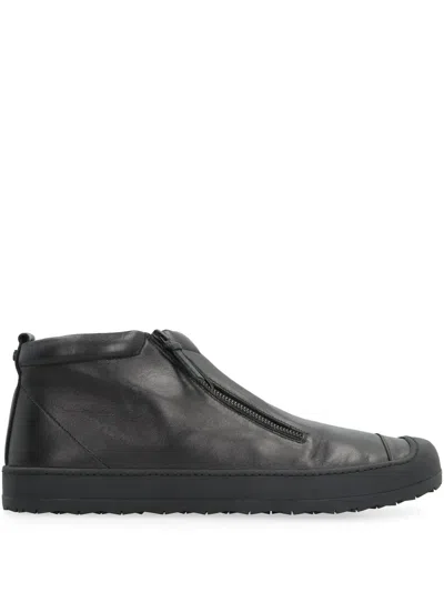 Volta Leather Sneakers In Black