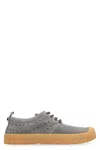Volta Suede Low-top Sneakers In Gray