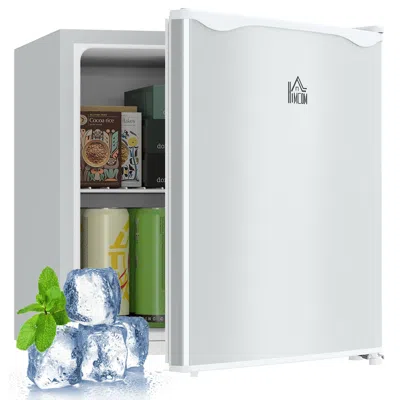 Voltzze 1.1 Cu. Ft Mini Freezer, Compact Upright Design, Reversible Door, Removable Shelves, White, For Home
