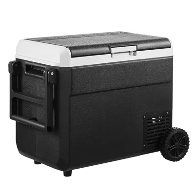 Voltzze 12 Volt Car Refrigerator, 63.4qt/60l Car Fridge, Portable Electric Cooler With Wheels And Handle, -4