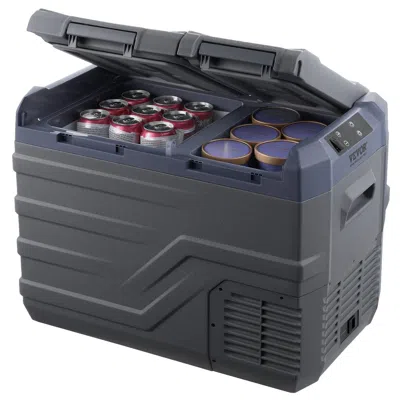 Voltzze Car Refrigerator, 12 Volt Car Refrigerator Fridge, 32 L Dual Zone Portable Freezer, -4-68 F Adjustab