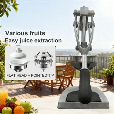 Voltzze Household Multifunctional Slow Juicer, High-nutrition Juice Extraction, Easy To Clean, Silver/orange