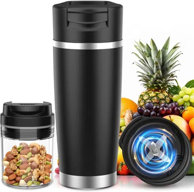 Voltzze Portable Blender For Holiday Gift Smoothies & Shakes 24oz Insulated Cup Cordless, Personal Licuadora