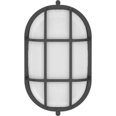 Volume Lighting 1 -bulb Outdoor Bulkhead Light In Black
