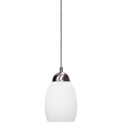 Volume Lighting 1 - Light Single Bell Pendant In White