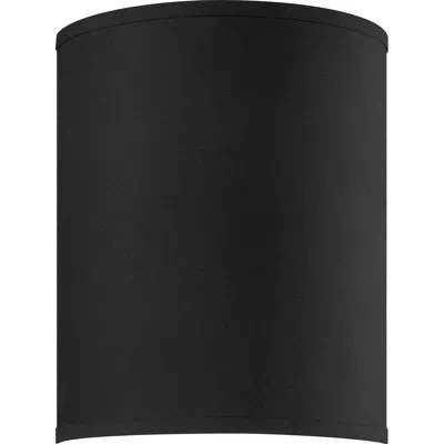 Volume Lighting 12" H Fabric Drum Wall Sconce Shade ( Screw On ) In Black