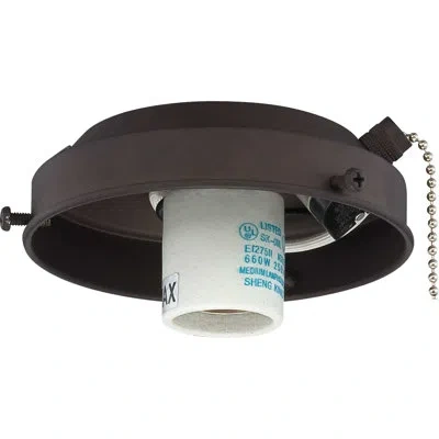 Volume Lighting 1-light Branched Ceiling Fan Light Fitter In Antique Bronze