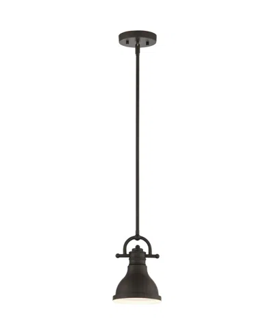 Volume Lighting 1-light Downrod Mini Pendant In Black