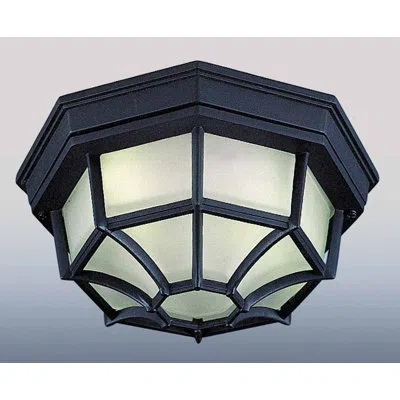 Volume Lighting 1-light Flush Mount In Black