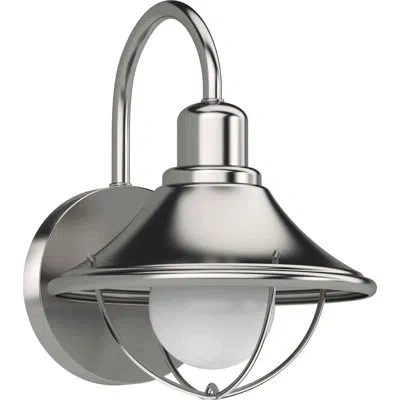 Volume Lighting 1-light Outdoor Barn Light In Brushed Nickel