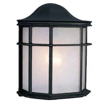 Volume Lighting 1-light Outdoor Flush Mount In Powder Coated Finish