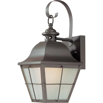 Volume Lighting 1-light Outdoor Wall Lantern In Antique Bronze