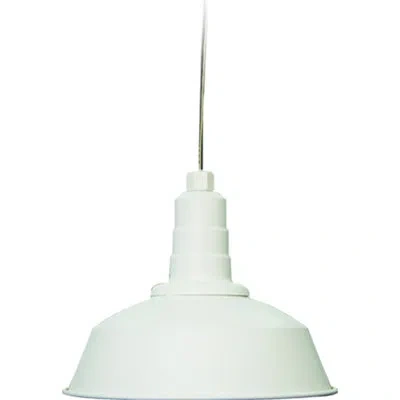 Volume Lighting 1-light Single Dome Pendant In White
