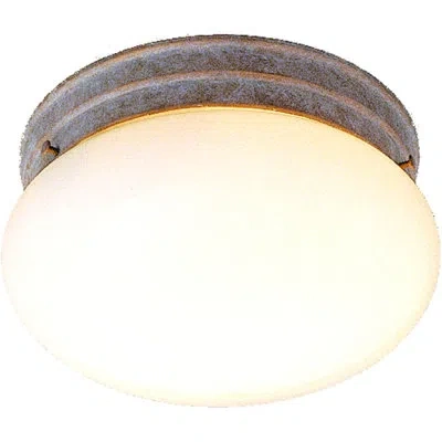 Volume Lighting 2 - Socket Light 9" Simple Bowl Flush Mount In Prairie Rock