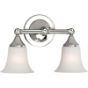 Volume Lighting 2-light Vanity Light In Brushed Nickel
