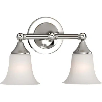 Volume Lighting 2-light Vanity Light In Brushed Nickel