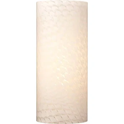 Volume Lighting 3" Glass Drum Wall Sconce Shade In White