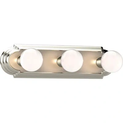 Volume Lighting 3-light Bath Bar In Brushed Nickel