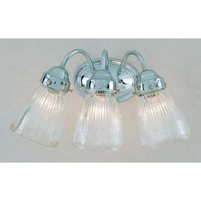 Volume Lighting 3-light Vanity Light In Chrome