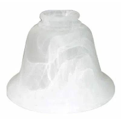 Volume Lighting 4.25" H Glass Bell Pendant Shade ( Clip On ) In White