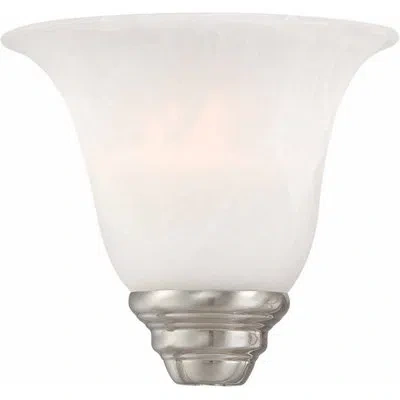 Volume Lighting 4.5" H X 6.5" W Glass Bell Pendant Shade ( Screw On ) In White