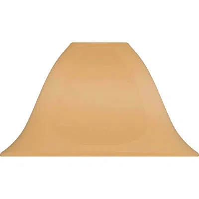 Volume Lighting 4.75" H Glass Bell Ceiling Fan Bowl Shade ( Screw On ) In Beige