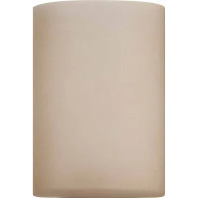 Volume Lighting 6" H Glass Drum Pendant Shade (socket Rings) In Beige In Sepia