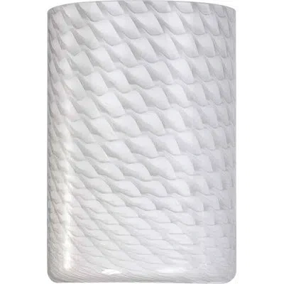 Volume Lighting 6" H Glass Drum Wall Sconce Shade ( Screw On ) In White