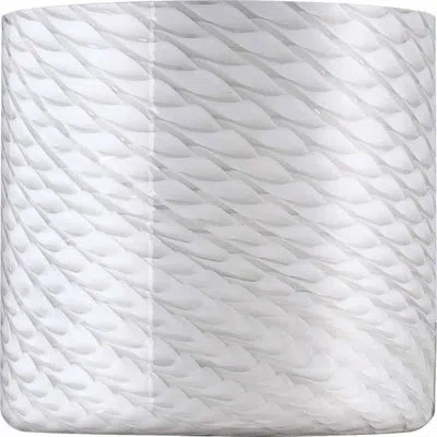 Volume Lighting 6" H Glass Drum Wall Sconce Shade ( Screw On ) In White