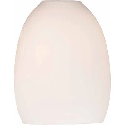 Volume Lighting 6.75" H Glass Oval Pendant Shade ( Screw On ) In White
