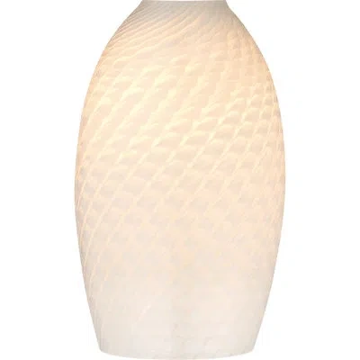 Volume Lighting 8.5" H Glass Oval Pendant Shade ( Screw On ) In White