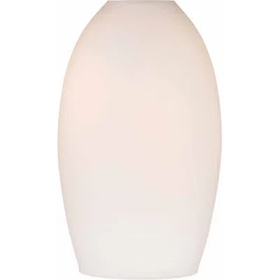 Volume Lighting 8.5" H Glass Oval Pendant Shade ( Screw On ) In White