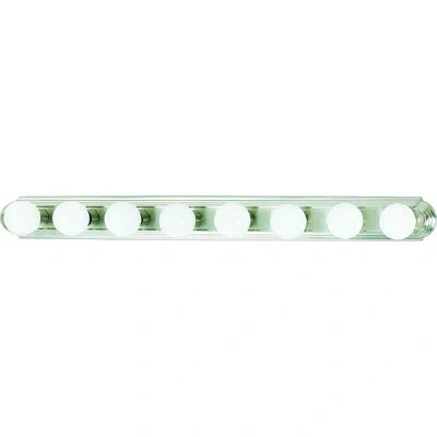 Volume Lighting 8-light Bath Bar In Brushed Nickel