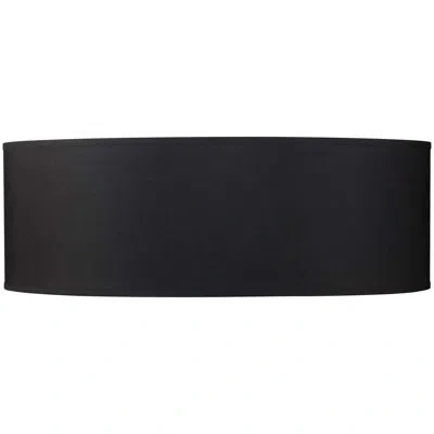 Volume Lighting 9" H Drum Pendant Shade In Black