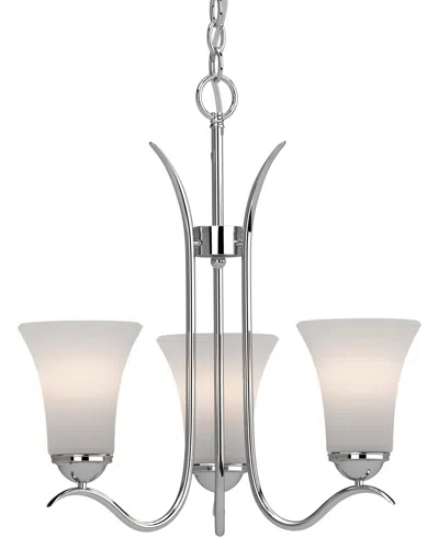 Volume Lighting Alesia 3-light Hanging Chandelier In Silver