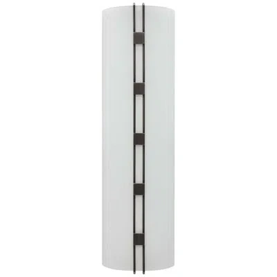 Volume Lighting Architectural 1-light Wall Sconce In Black Brushed Nickel;nickel Brossé Noir
