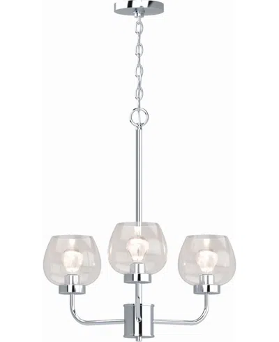 Volume Lighting Aria 3-light Hanging Chandelier In Silver