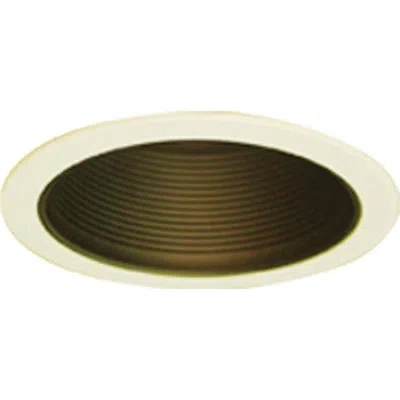 Volume Lighting Baffle 8" Recessed Trim In Black