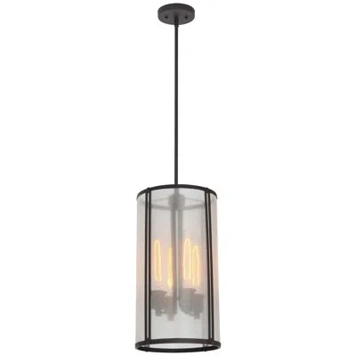 Volume Lighting Concerto 4-light Pendant In Antique Bronze