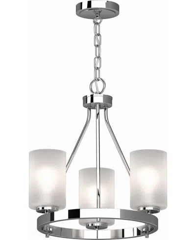Volume Lighting Emery 3-light Mini Hanging Chandelier In Silver