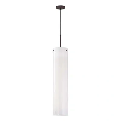 Volume Lighting Jannon 3 - Light Unique / Statement Cylinder Pendant In Antique Bronze,white
