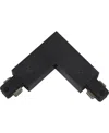 Volume Lighting "l" Connector 90° 120v 2-circuit/1-neutral Track Systems In Black