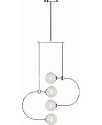 Volume Lighting Lawrence 4-light Chandelier In Silver