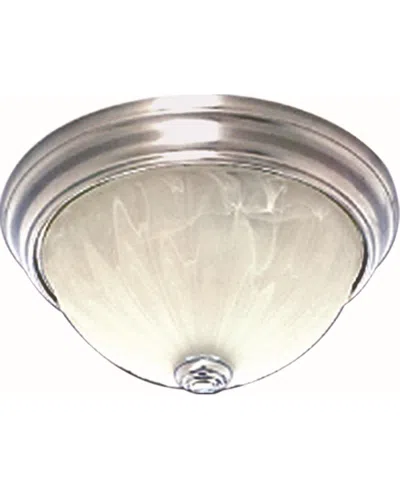 Volume Lighting Marti 1-light Flush Mount Ceiling Fixture In Silver